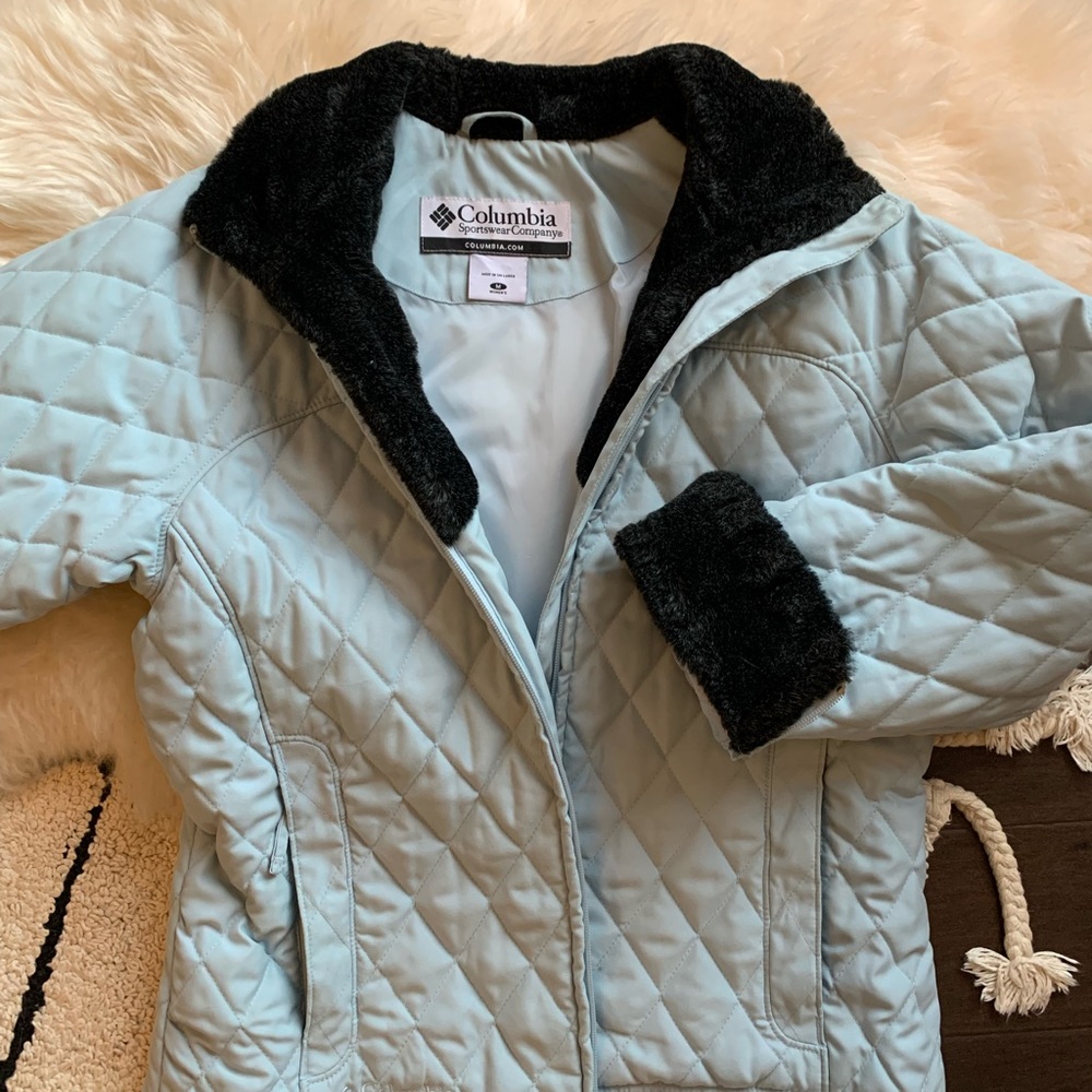 Vintage Light Blue Columbia Winter Jacket